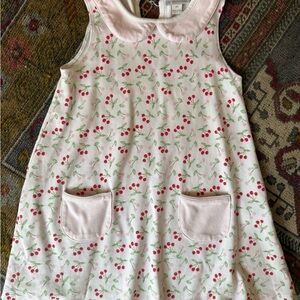 Cherry Print Kids Casual Dress